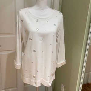 Embellished Karen Scott sweatshirt